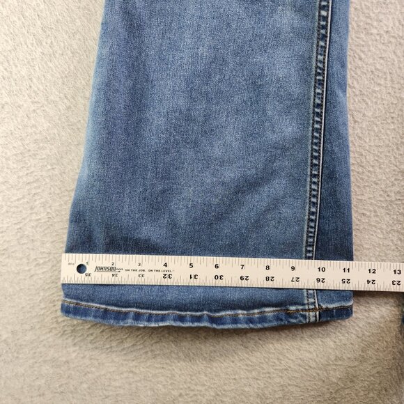 Free People Jeans Womens 26 Blue We The Free Penny Pull On Flare Low Rise FP - Picture 14 of 16